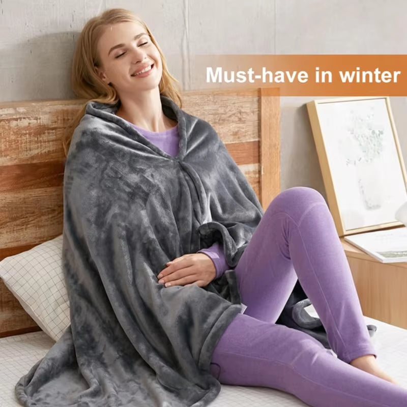 USB Electric Heated Blanket with 3 Heating Levels