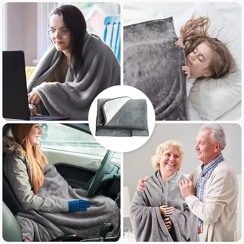 USB Electric Heated Blanket with 3 Heating Levels
