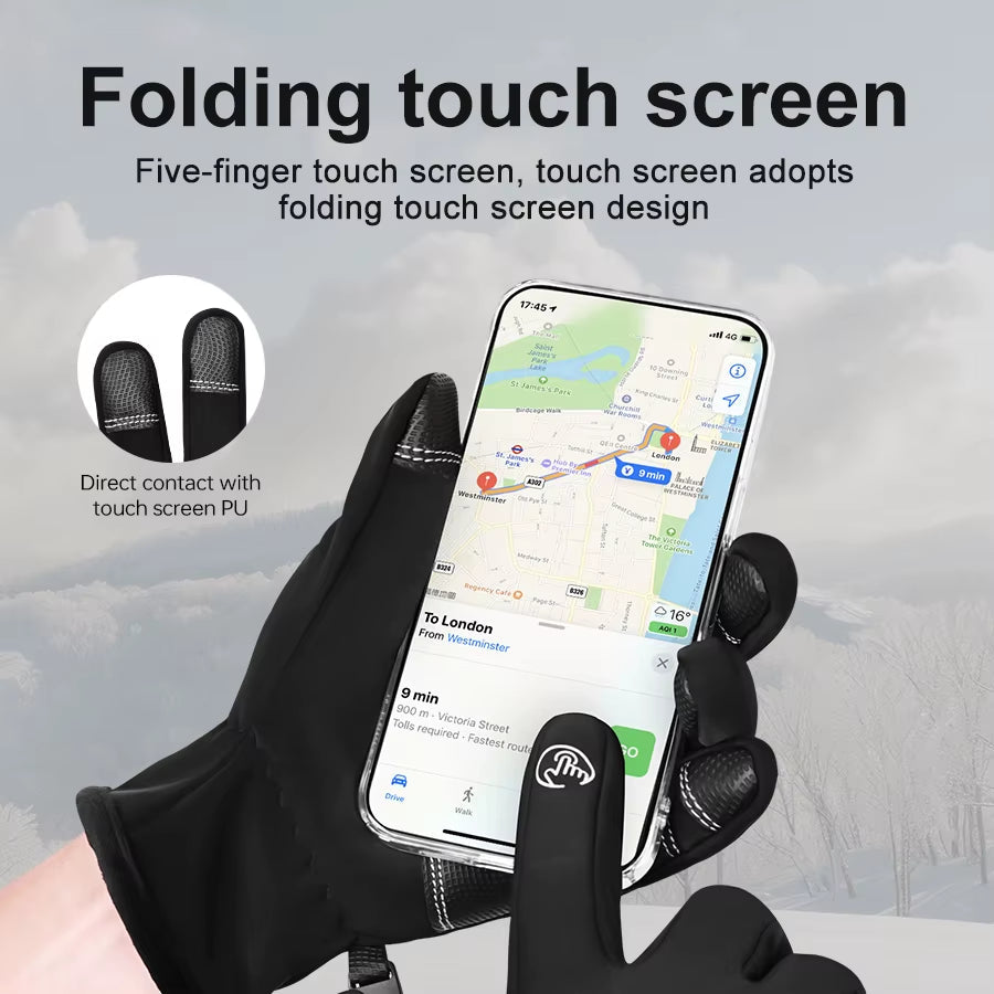 Rechargeable USB Heated Waterproof Touchscreen Winter Gloves