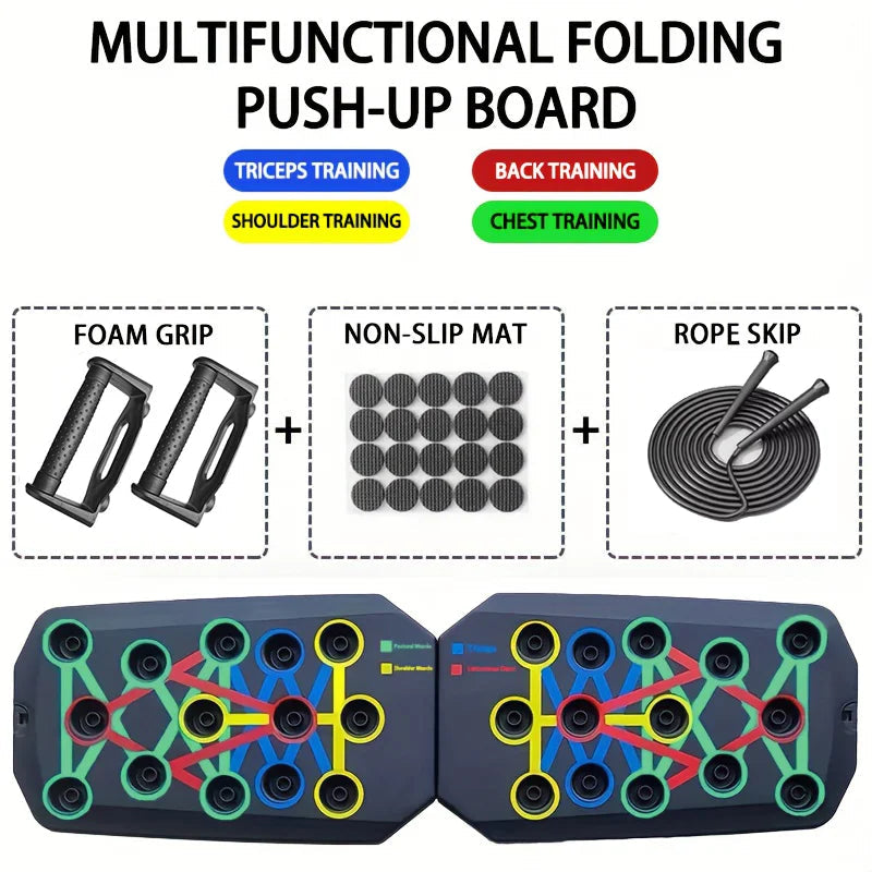 Portable 9-in-1 pushup board