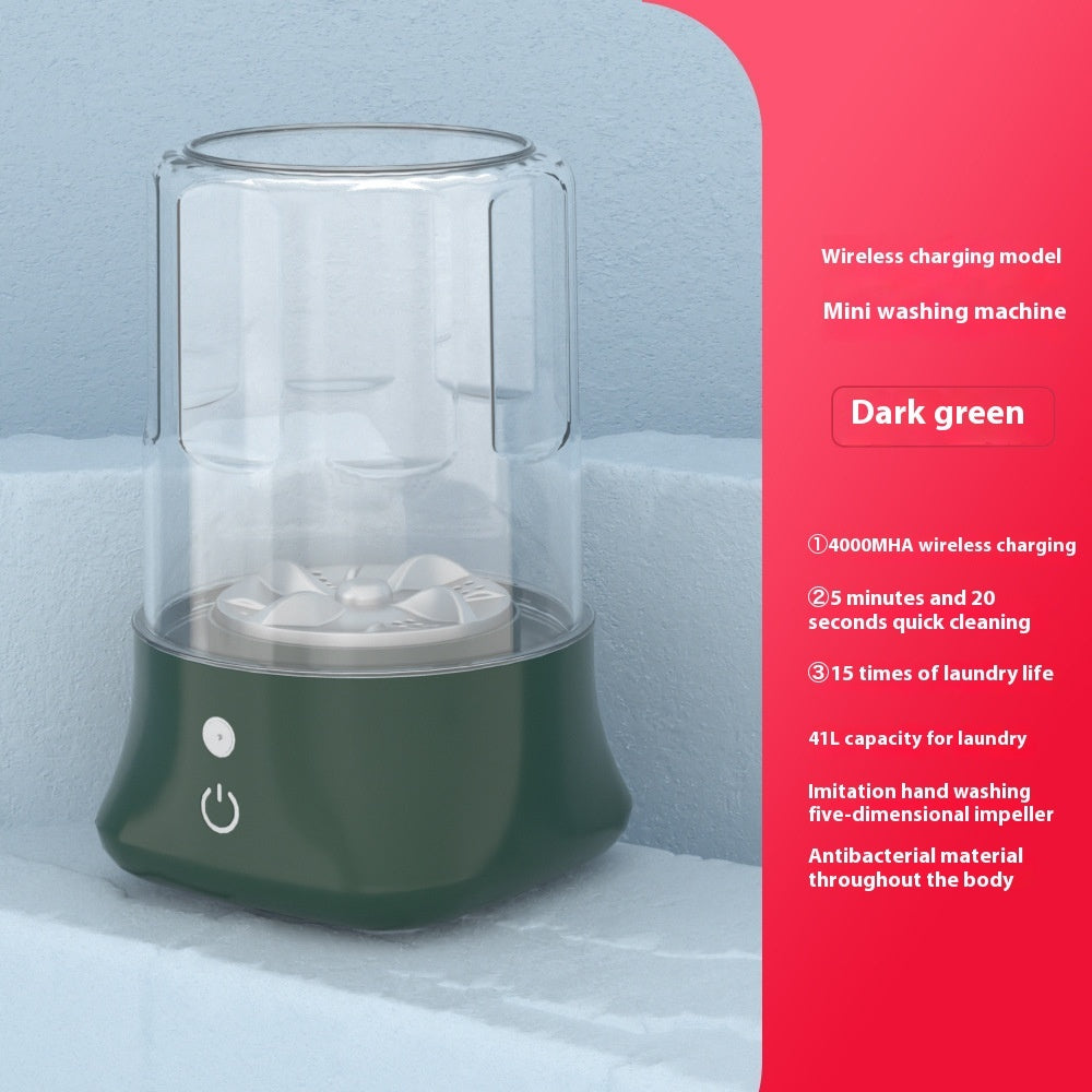 Portable Wireless Charging Automatic Mini Washing Machine