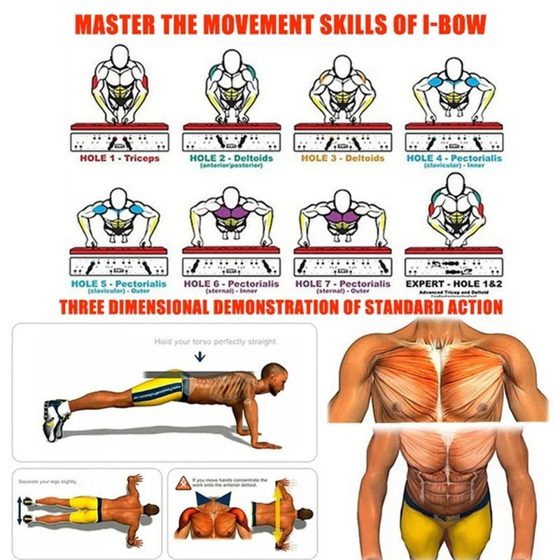 Portable 9-in-1 pushup board