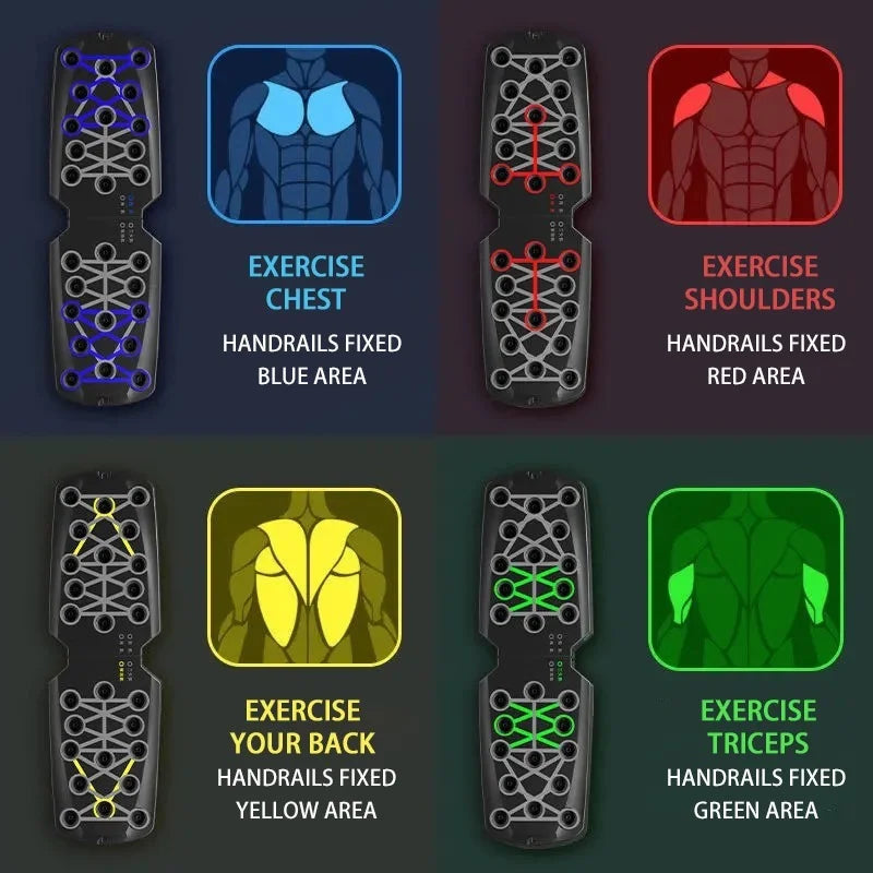 Portable 9-in-1 pushup board