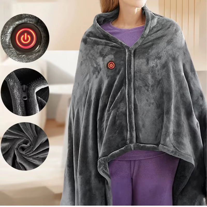 USB Electric Heated Blanket with 3 Heating Levels