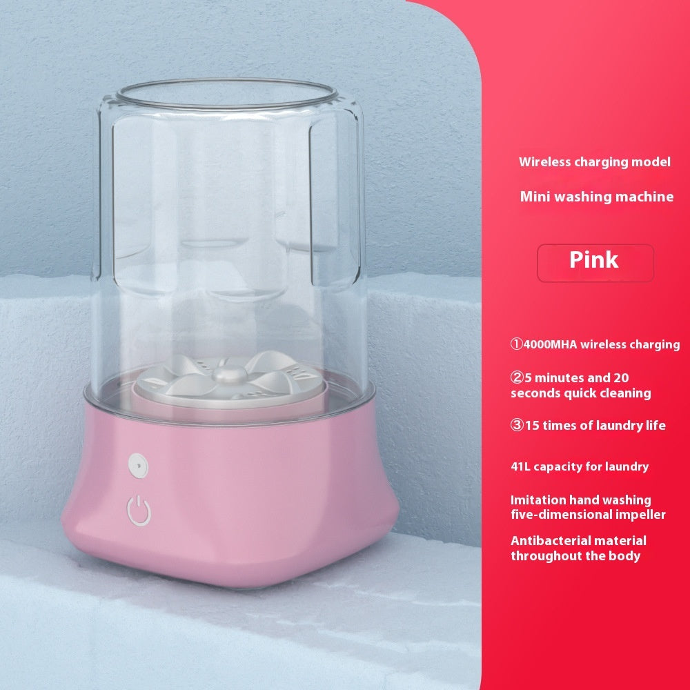 Portable Wireless Charging Automatic Mini Washing Machine
