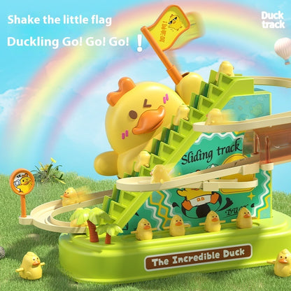 Children's Little Duck Slide Electric Suit Toys
